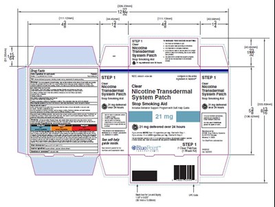 21mgnicotinecarton - Clear Nicotine Transdermal System Path Stop Smoking Aid 21 mg 7Pouches